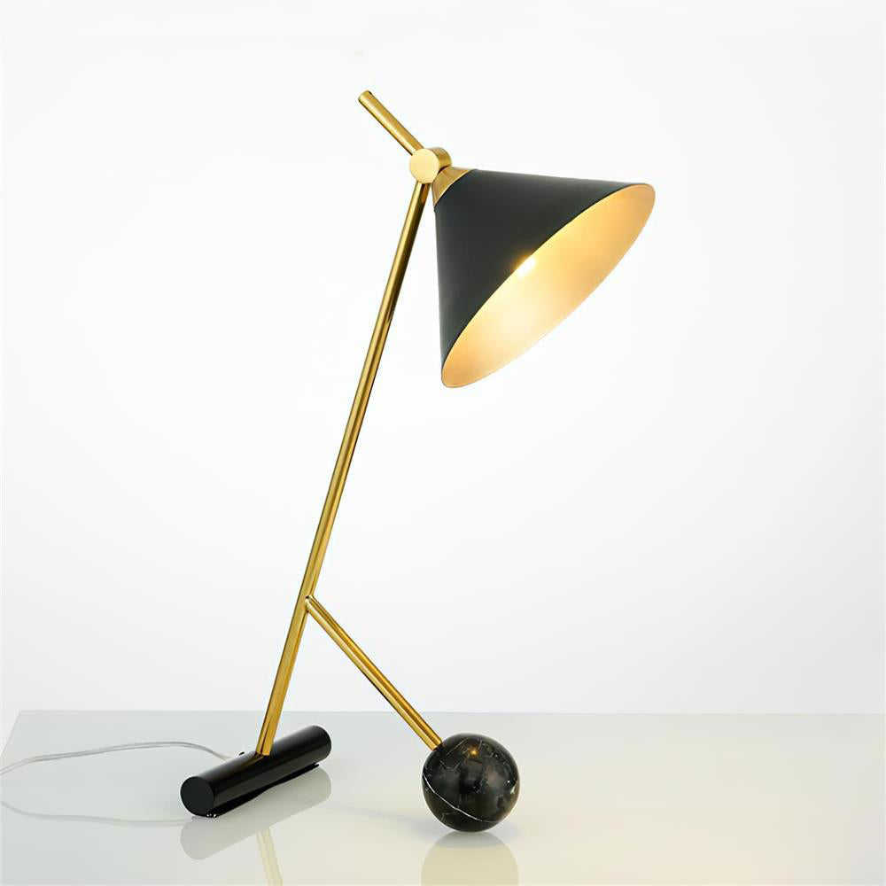 Cleo Table Lamp by Tavilume - marble medium table lamp, view 4