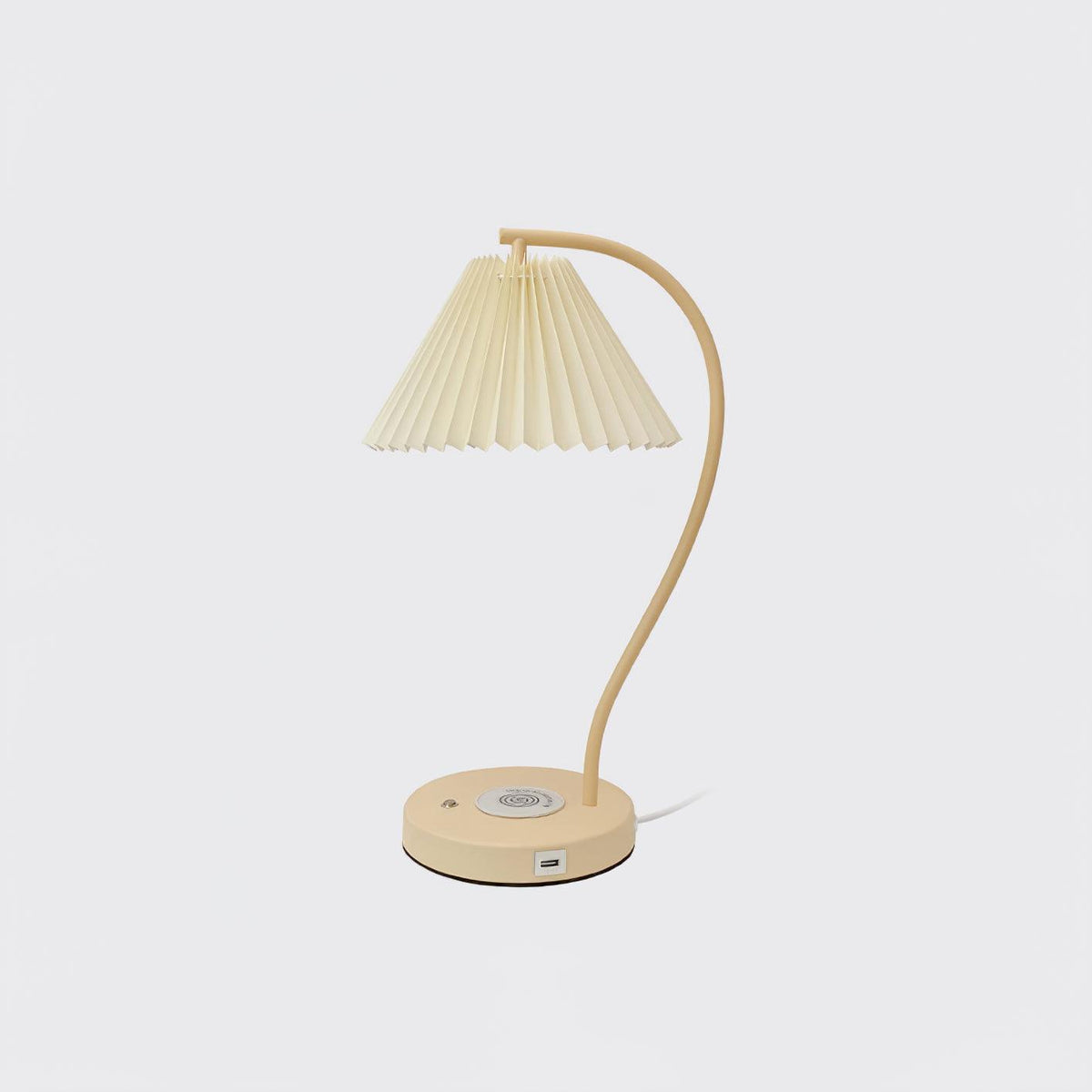 Crescini Pleated Table Lamp by Tavilume - fabric medium table lamp, view 4