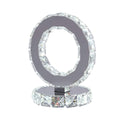 Crystal Rings Table Lamp by Tavilume - crystal small table lamp, view 2