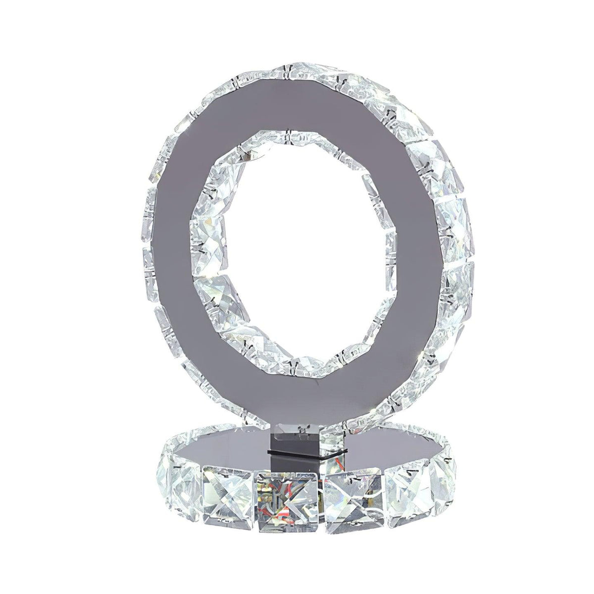 Crystal Rings Table Lamp by Tavilume - crystal small table lamp, view 2