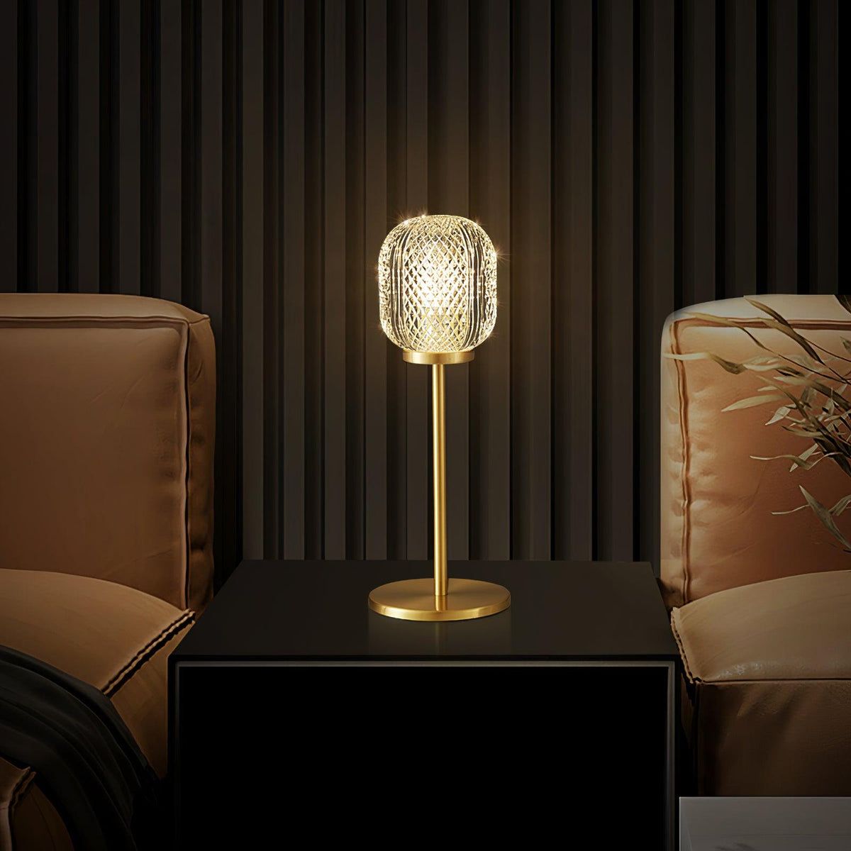 Crystal Tealight Table Lamp by Tavilume - crystal small table lamp, view 2