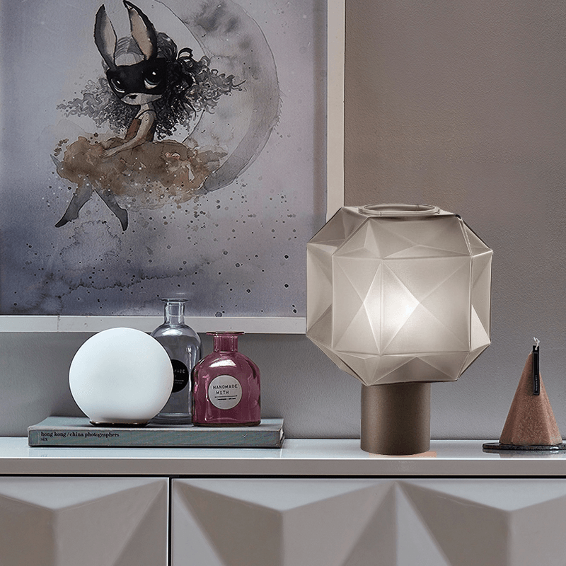 Cubo Table Lamp by Tavilume - glass medium table lamp, view 3