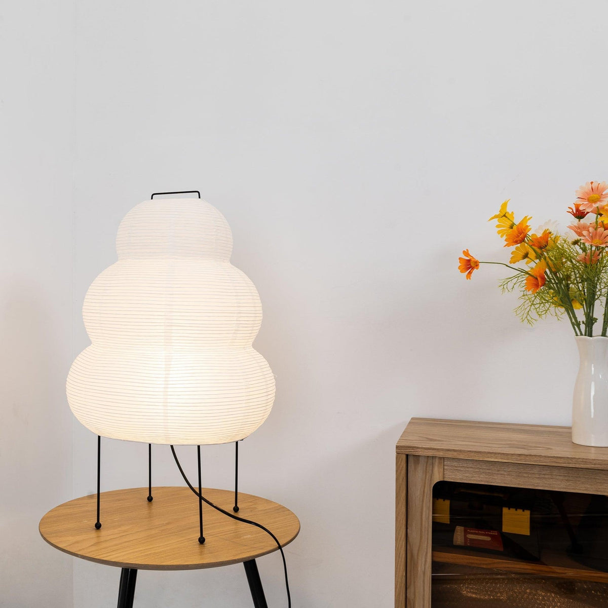 Washi Paper Table Lamp by Tavilume - iron medium table lamp, view 65
