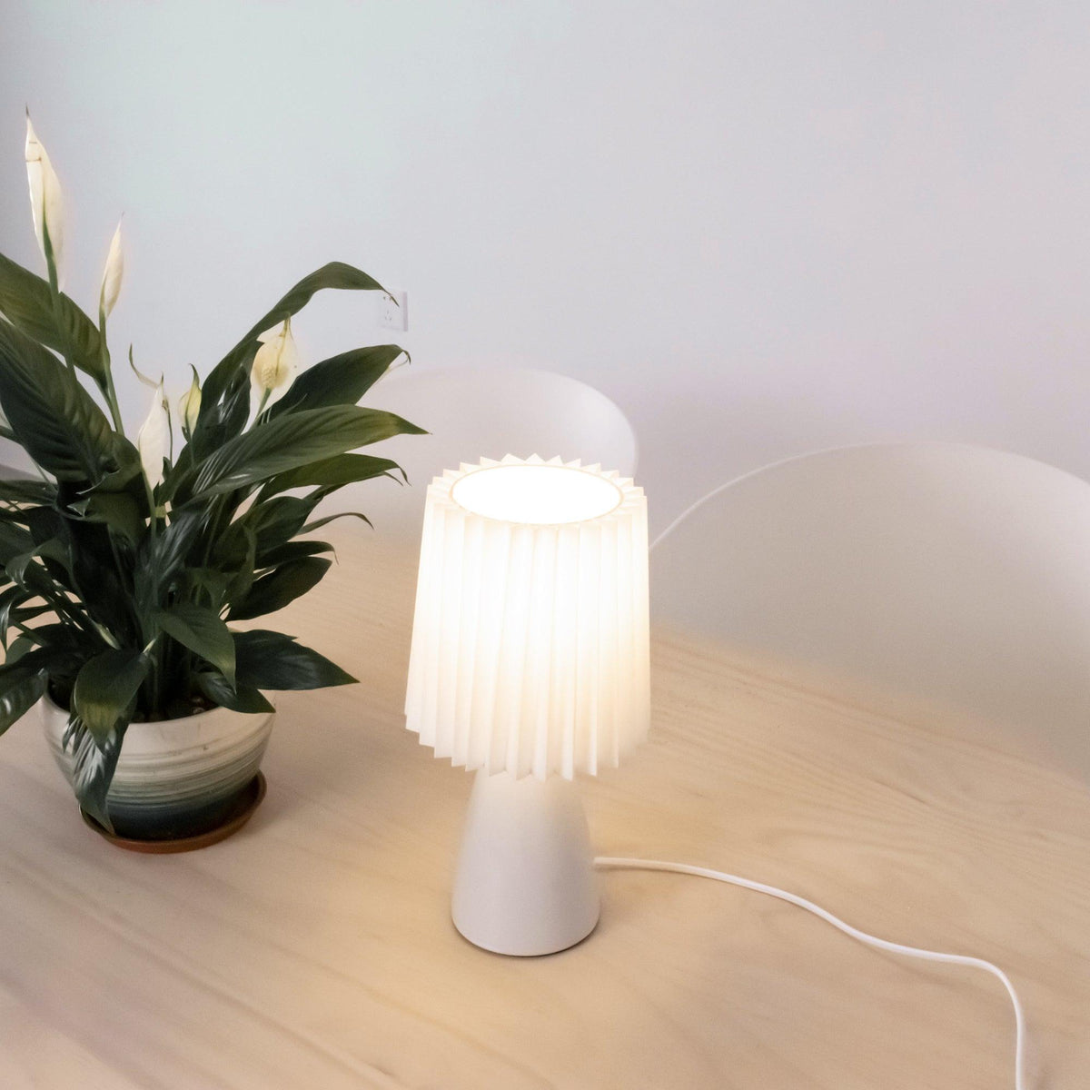 Delilah Table Lamp by Tavilume - glass small table lamp, view 2