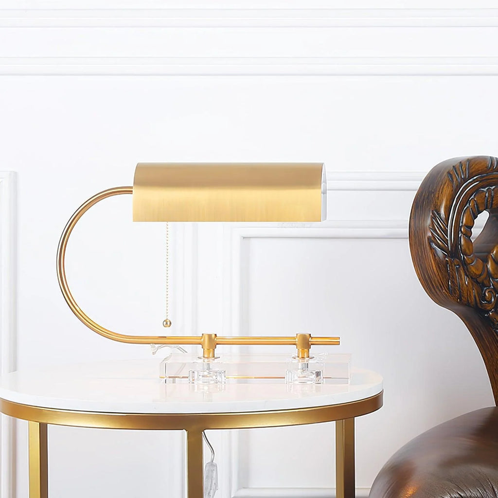 Dexter Desk Lamp product view 2, showing Crystal, Glass, Iron and As shown