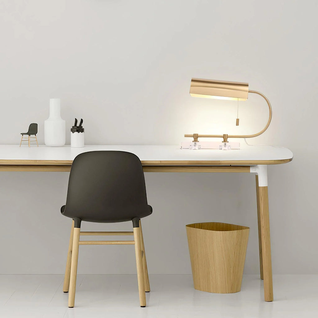 Dexter Desk Lamp product view 3, showing Crystal, Glass, Iron and As shown