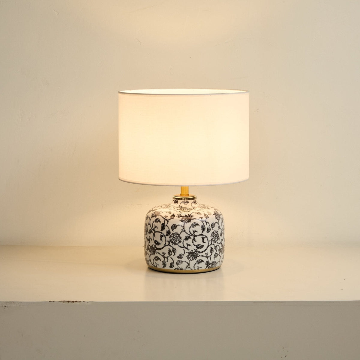 Ebony Vine Ceramic Table Lamp by Tavilume - ceramic medium table lamp, view 2