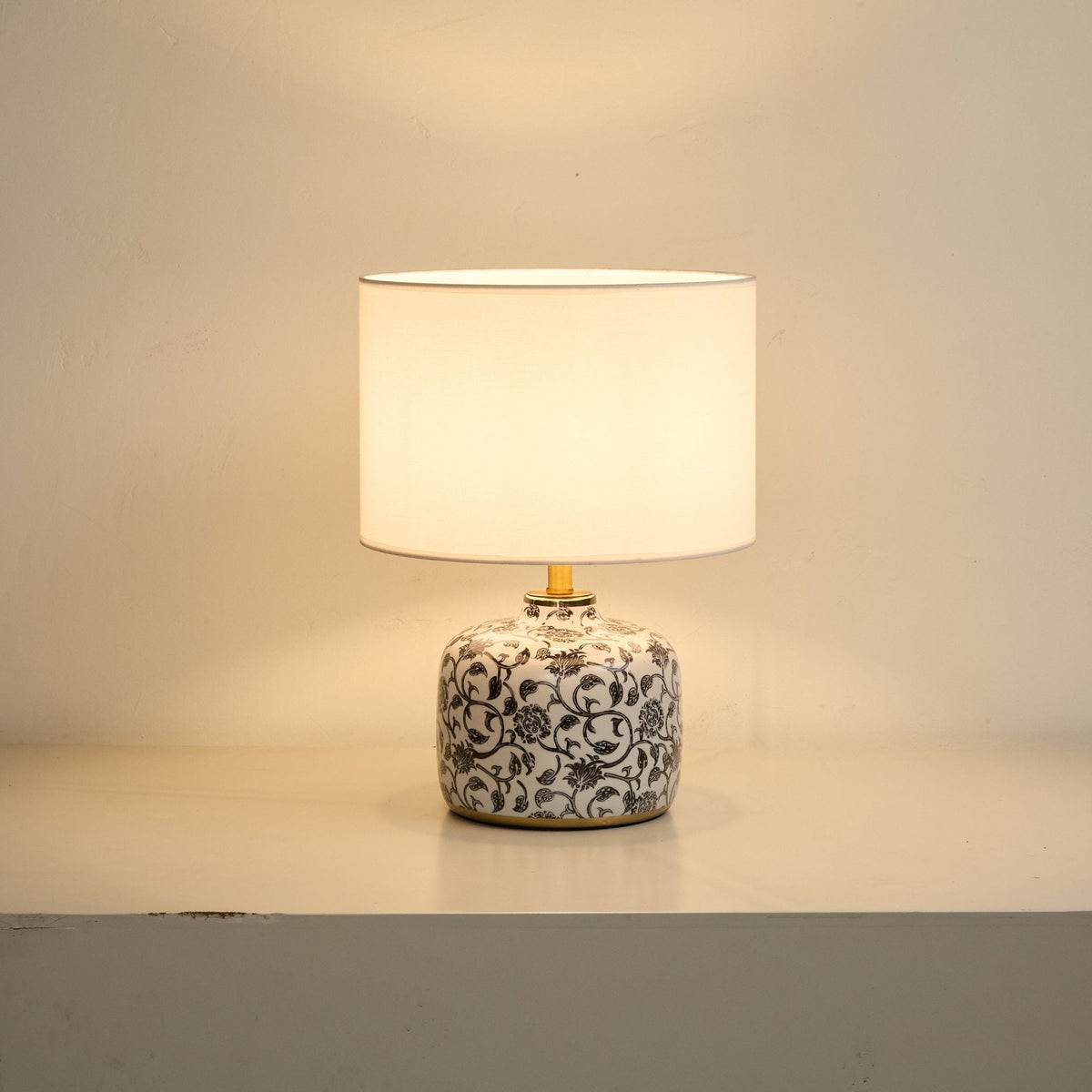Ebony Vine Ceramic Table Lamp by Tavilume - ceramic medium table lamp, view 3