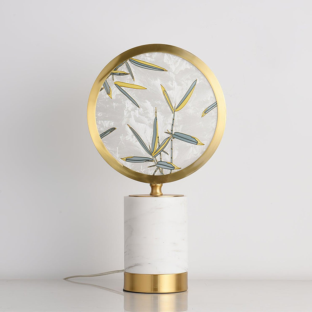 Enamel Table Lamp by Tavilume - marble medium table lamp, view 1