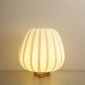 Fabric Clean-Lined Table Lamp by Tavilume - wood small table lamp, view 1