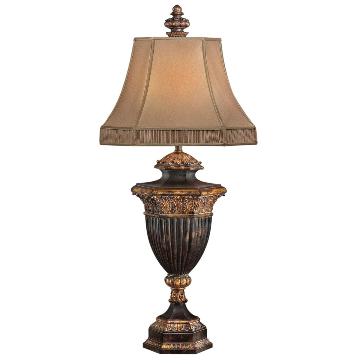 Castile 40 Inch Table Lamp by Tavilume - fabric large table lamp, view 1
