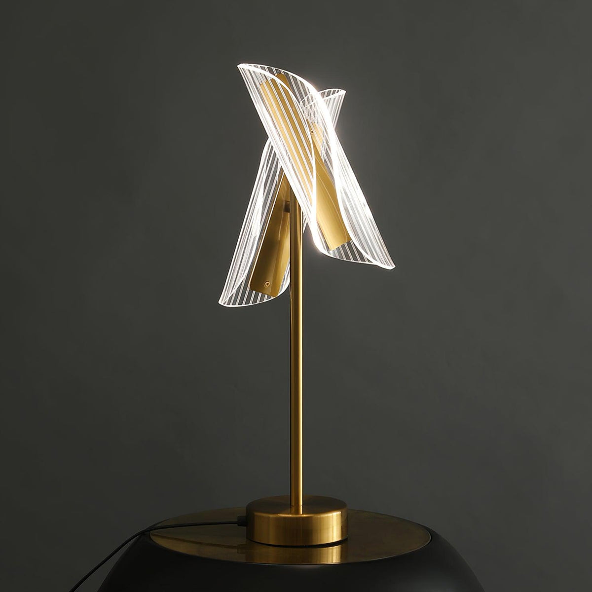 Flame Table Lamp by Tavilume - acrylic medium table lamp, view 2