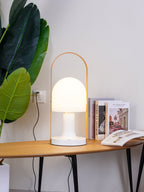 Portable Glass Corded Table Lamp by Tavilume - glass medium table lamp, view 13