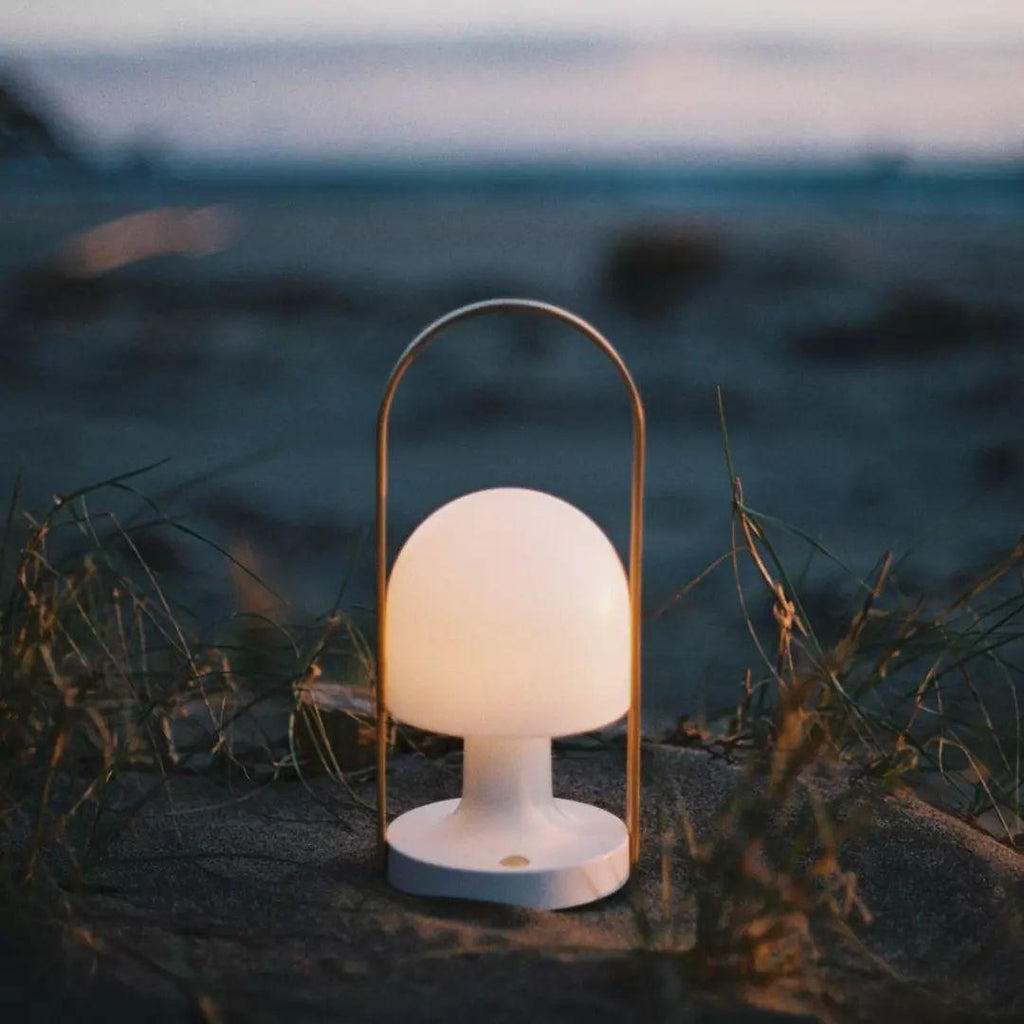 Portable Glass Corded Table Lamp by Tavilume - glass medium table lamp, view 31