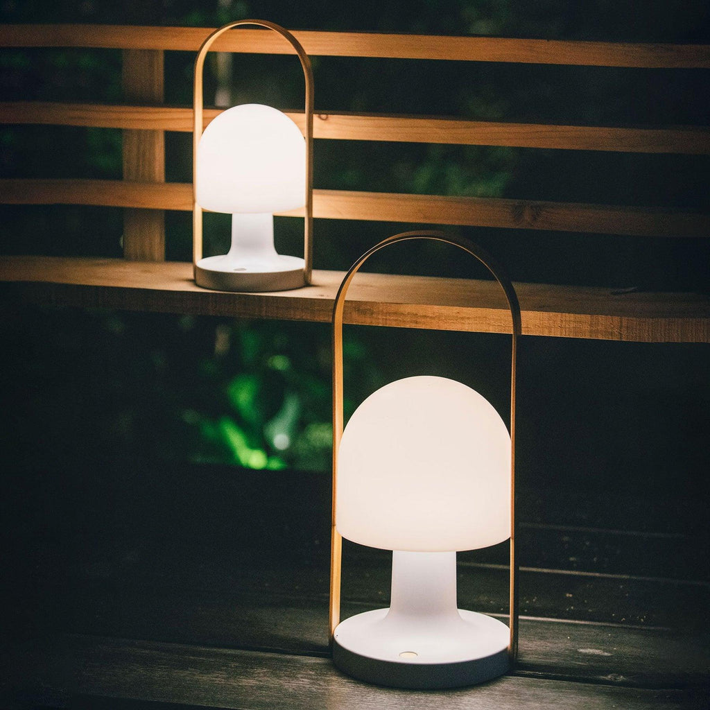 Portable Glass Corded Table Lamp by Tavilume - glass medium table lamp, view 32
