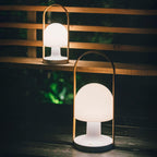 Portable Glass Corded Table Lamp by Tavilume - glass medium table lamp, view 32