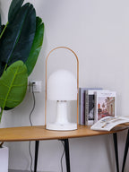 Portable Glass Corded Table Lamp by Tavilume - glass medium table lamp, view 60