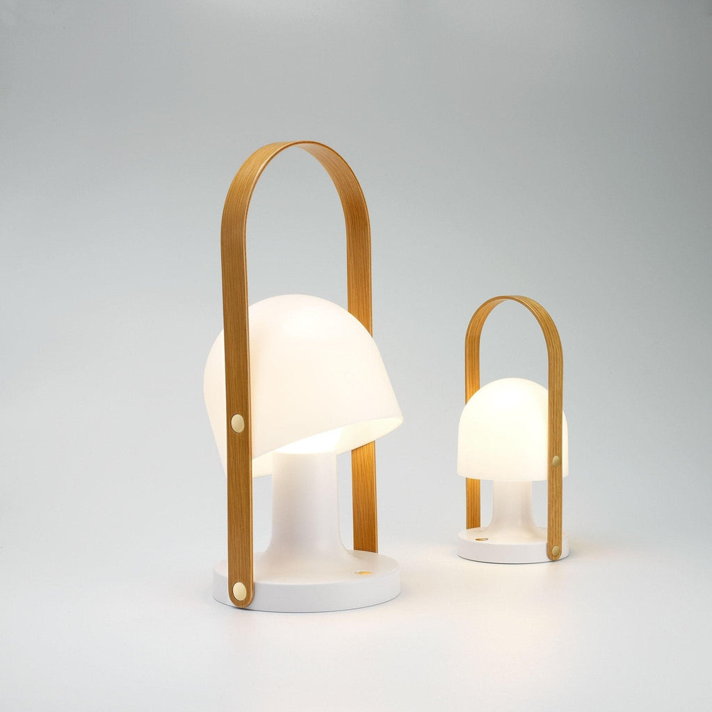 Portable Glass Corded Table Lamp by Tavilume - glass medium table lamp, view 34