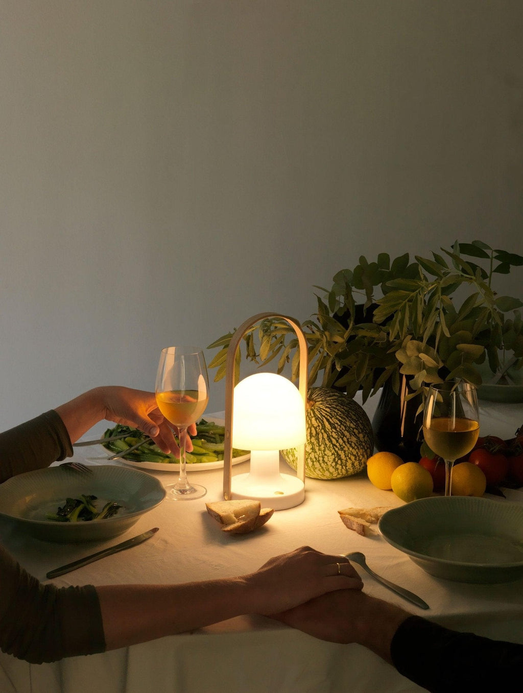 Portable Glass Corded Table Lamp by Tavilume - glass medium table lamp, view 37