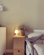 Portable Glass Corded Table Lamp by Tavilume - glass medium table lamp, view 40