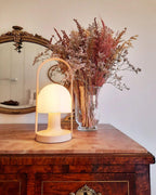 Portable Glass Corded Table Lamp by Tavilume - glass medium table lamp, view 41