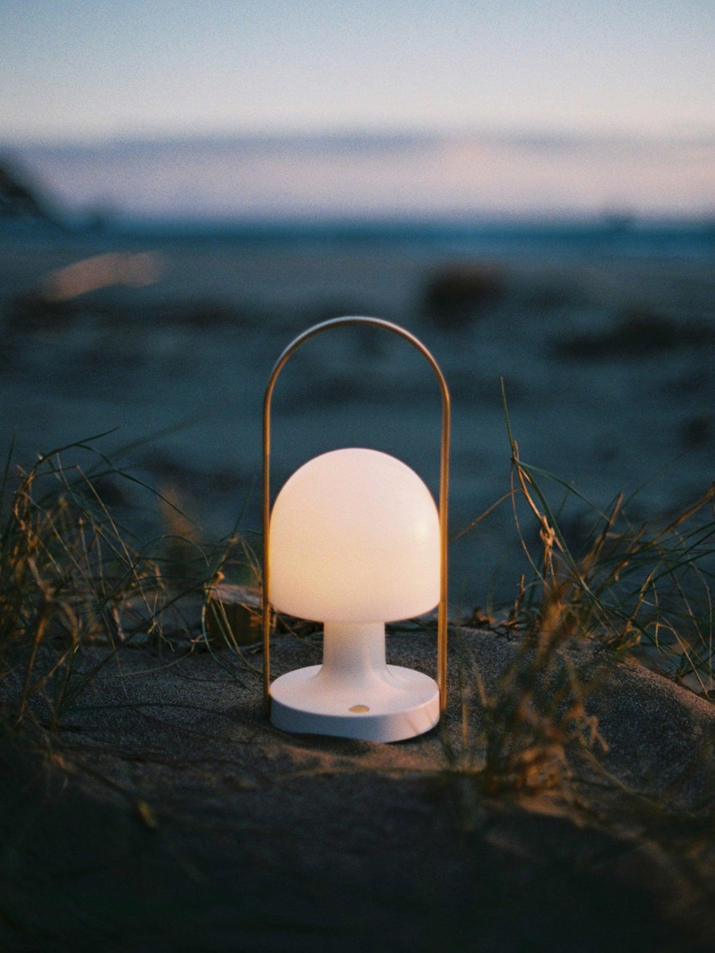 Portable Glass Corded Table Lamp by Tavilume - glass medium table lamp, view 44