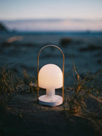 Portable Glass Corded Table Lamp by Tavilume - glass medium table lamp, view 44
