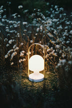 Portable Glass Corded Table Lamp by Tavilume - glass medium table lamp, view 46
