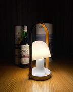 Portable Glass Corded Table Lamp by Tavilume - glass medium table lamp, view 49