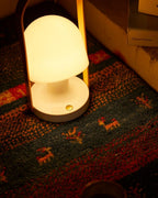 Portable Glass Corded Table Lamp by Tavilume - glass medium table lamp, view 54
