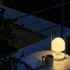 Portable Glass Corded Table Lamp by Tavilume - glass medium table lamp, view 20