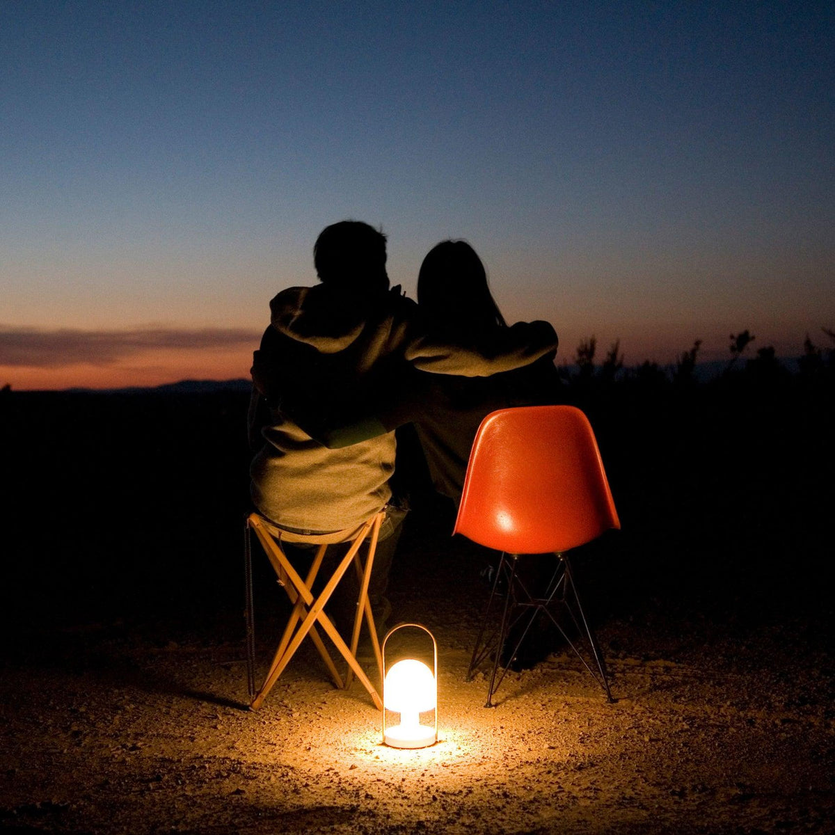 Portable Glass Corded Table Lamp by Tavilume - glass medium table lamp, view 21