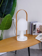 Portable Glass Corded Table Lamp by Tavilume - glass medium table lamp, view 63