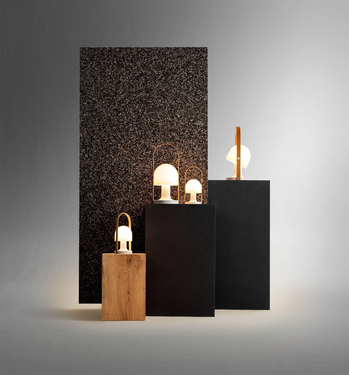 Portable Glass Corded Table Lamp by Tavilume - glass medium table lamp, view 17