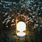 Portable Glass Corded Table Lamp by Tavilume - glass medium table lamp, view 19