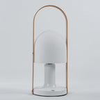 Portable Glass Corded Table Lamp by Tavilume - glass medium table lamp, view 57