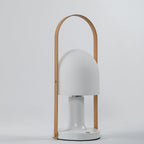 Portable Glass Corded Table Lamp by Tavilume - glass medium table lamp, view 58