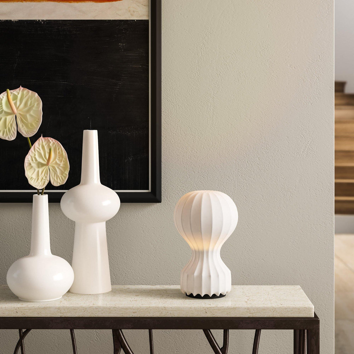 Hot Air Balloon Table Lamp by Tavilume - resin small table lamp, view 2
