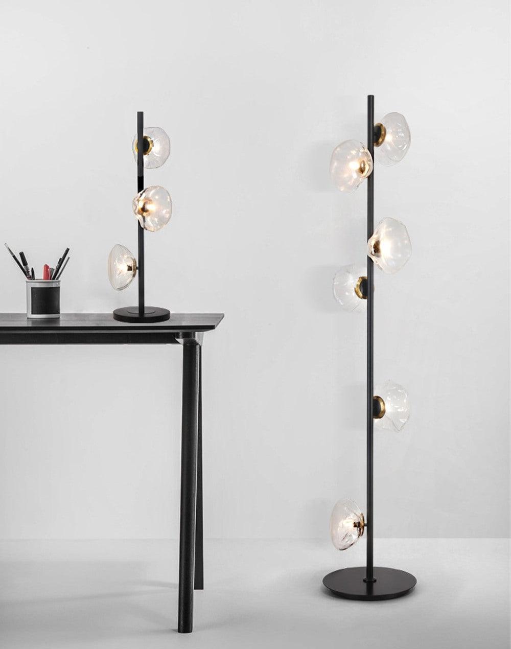 Glass Petals Table Lamp by Tavilume - glass large table lamp, view 4