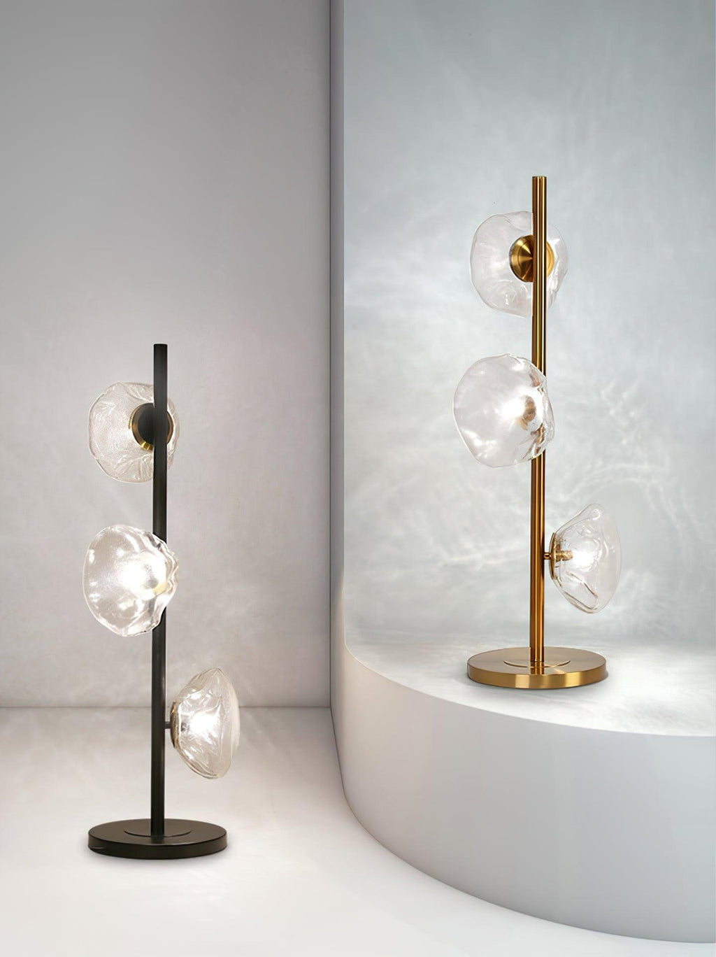 Glass Petals Table Lamp by Tavilume - glass large table lamp, view 2