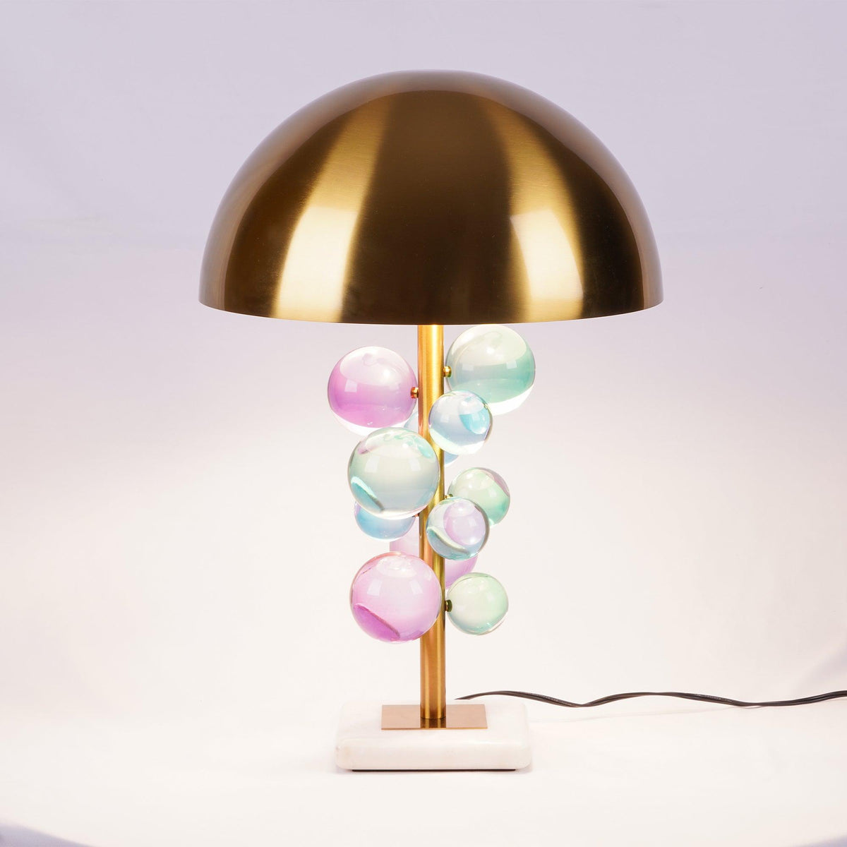Globo Table Lamp by Tavilume - marble medium table lamp, view 4