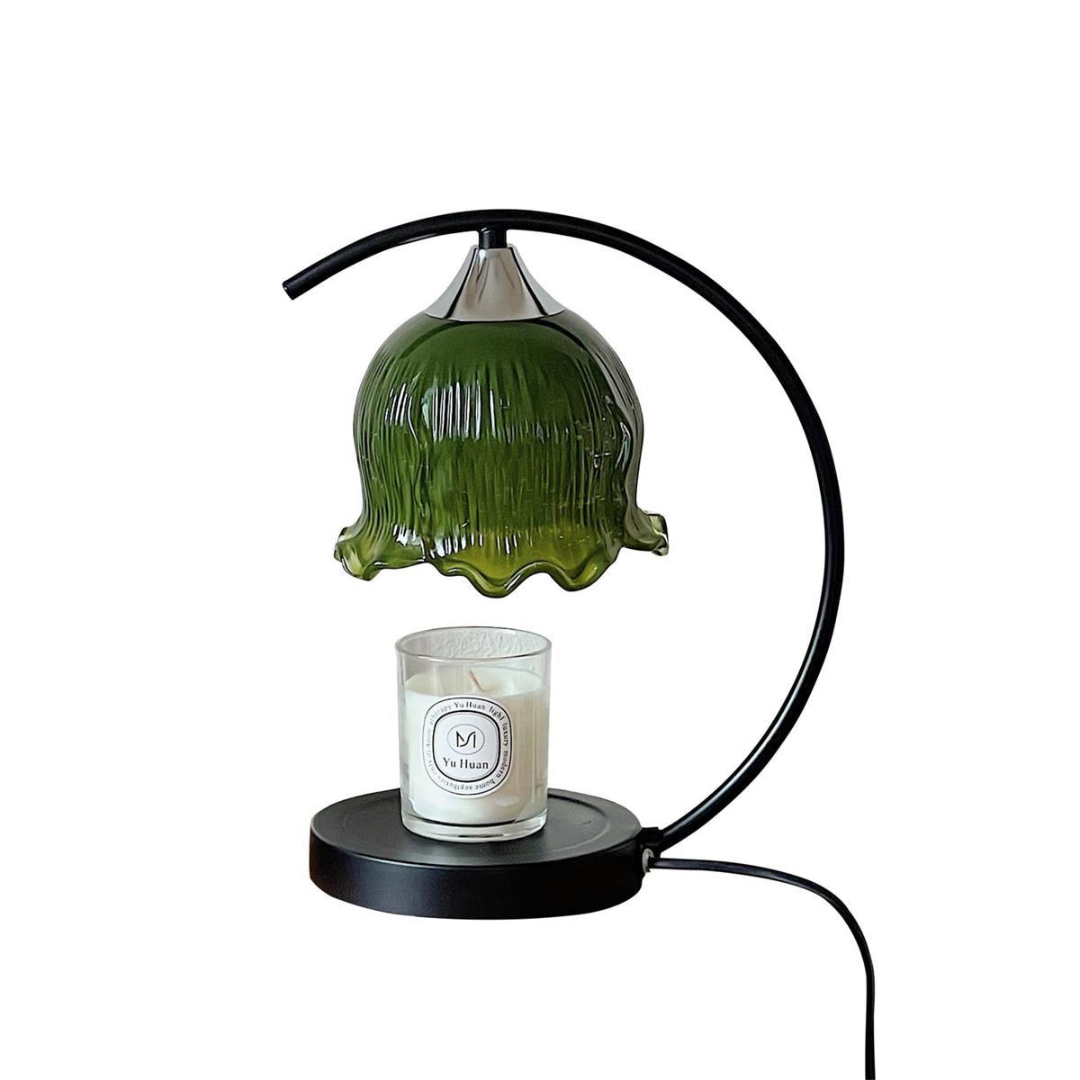 Green Aroma Table Lamp by Tavilume - glass small table lamp, view 1