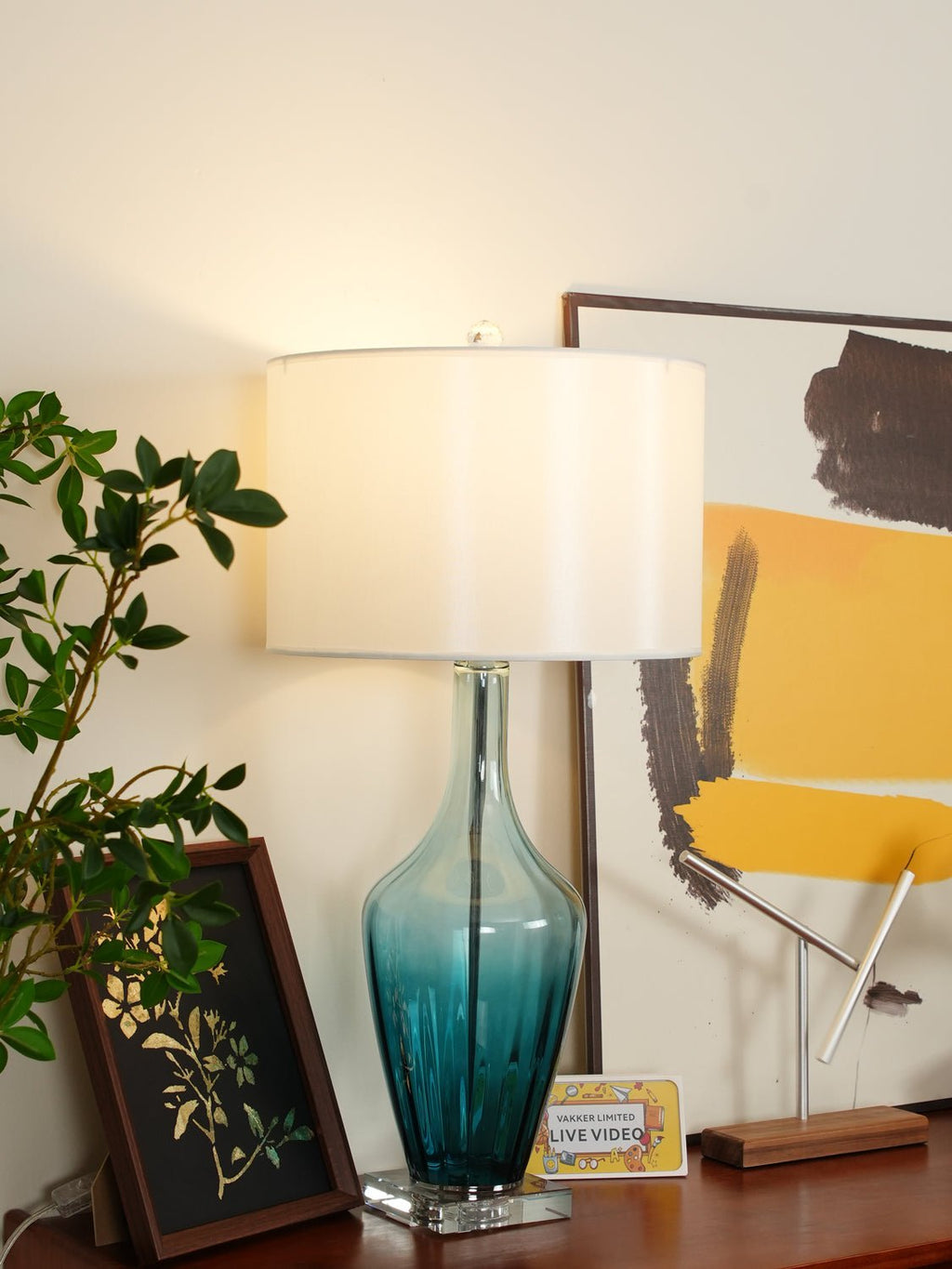 Hagano Table Lamp by Tavilume - crystal large table lamp, view 24