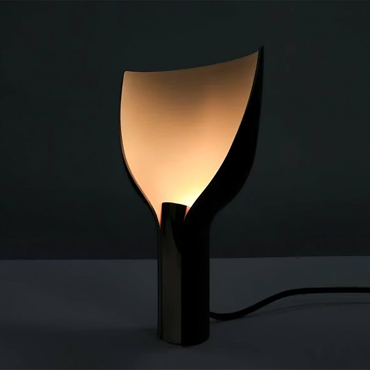 Half-Funnel Table Lamp by Tavilume - glass small table lamp, view 8