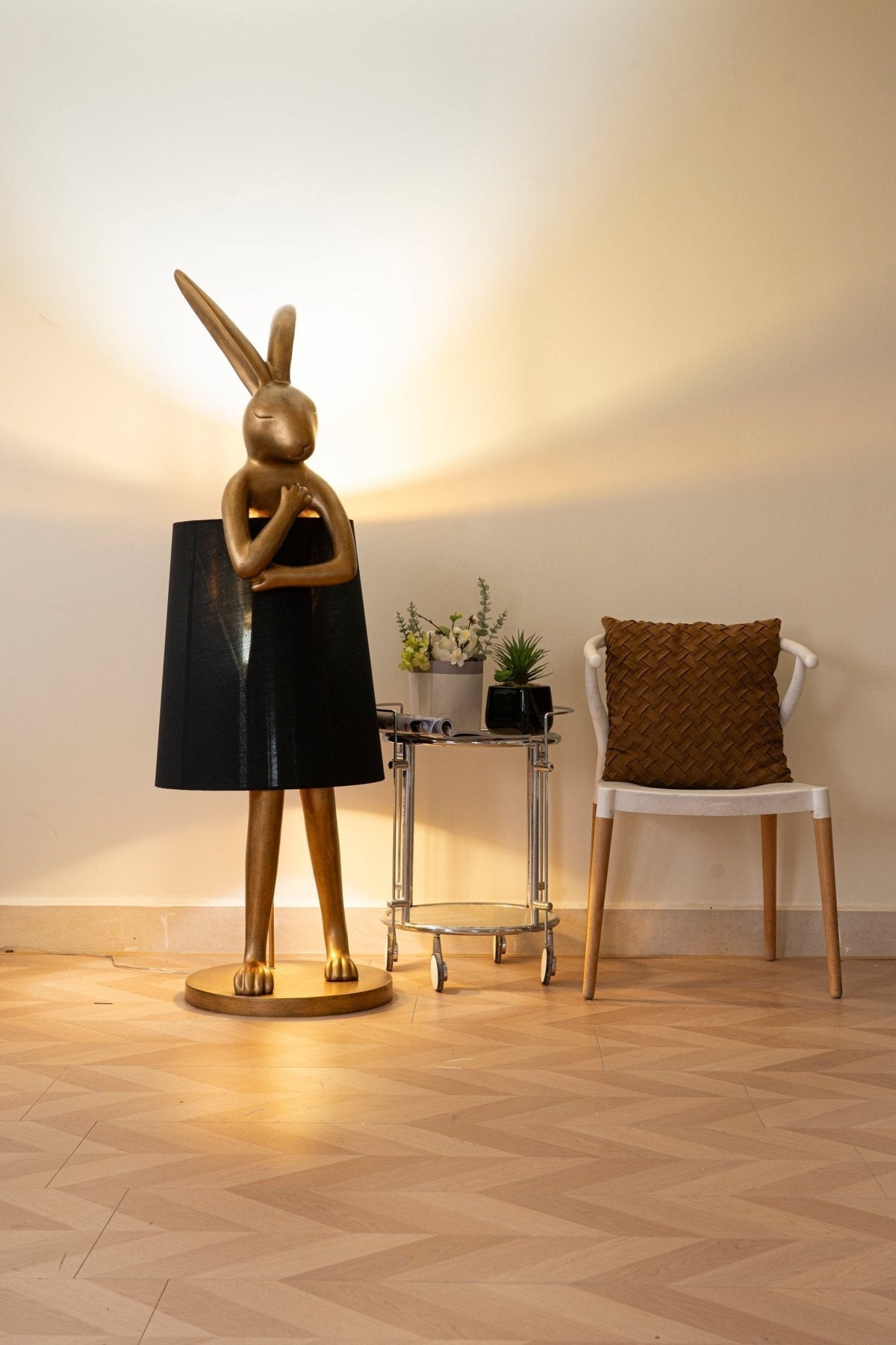 Hare Silhouette Table Lamp by Tavilume - crystal medium table lamp, view 6