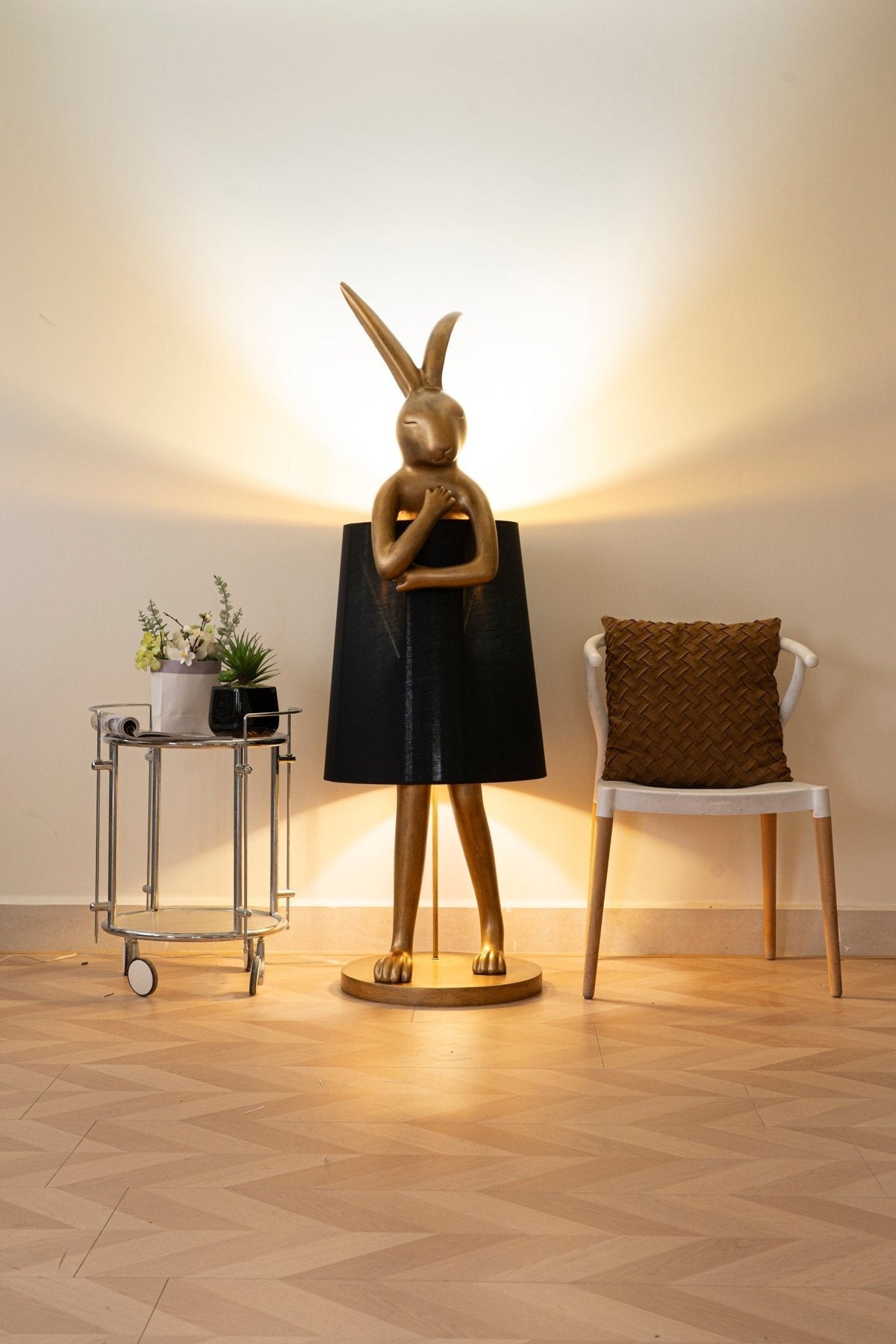 Hare Silhouette Table Lamp by Tavilume - crystal medium table lamp, view 7