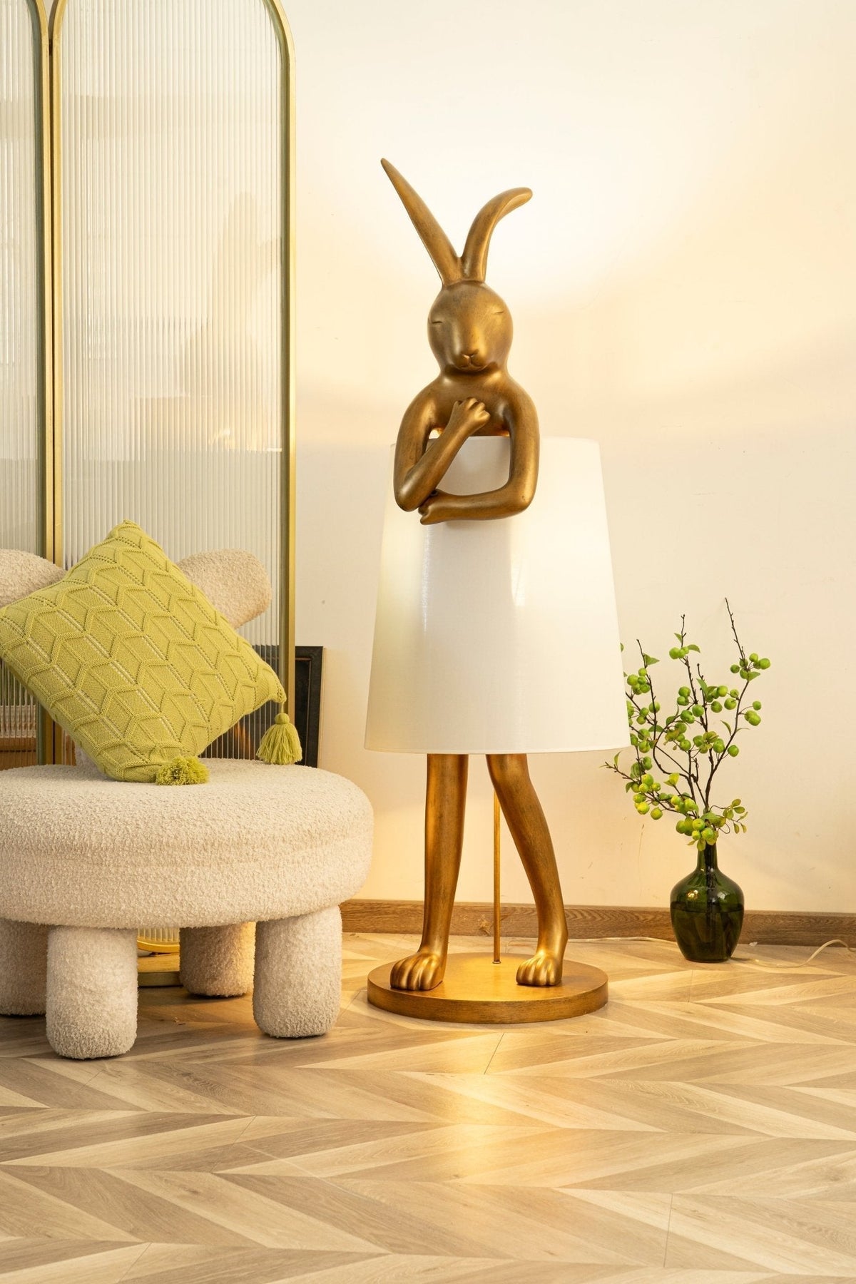 Hare Silhouette Table Lamp by Tavilume - crystal medium table lamp, view 13