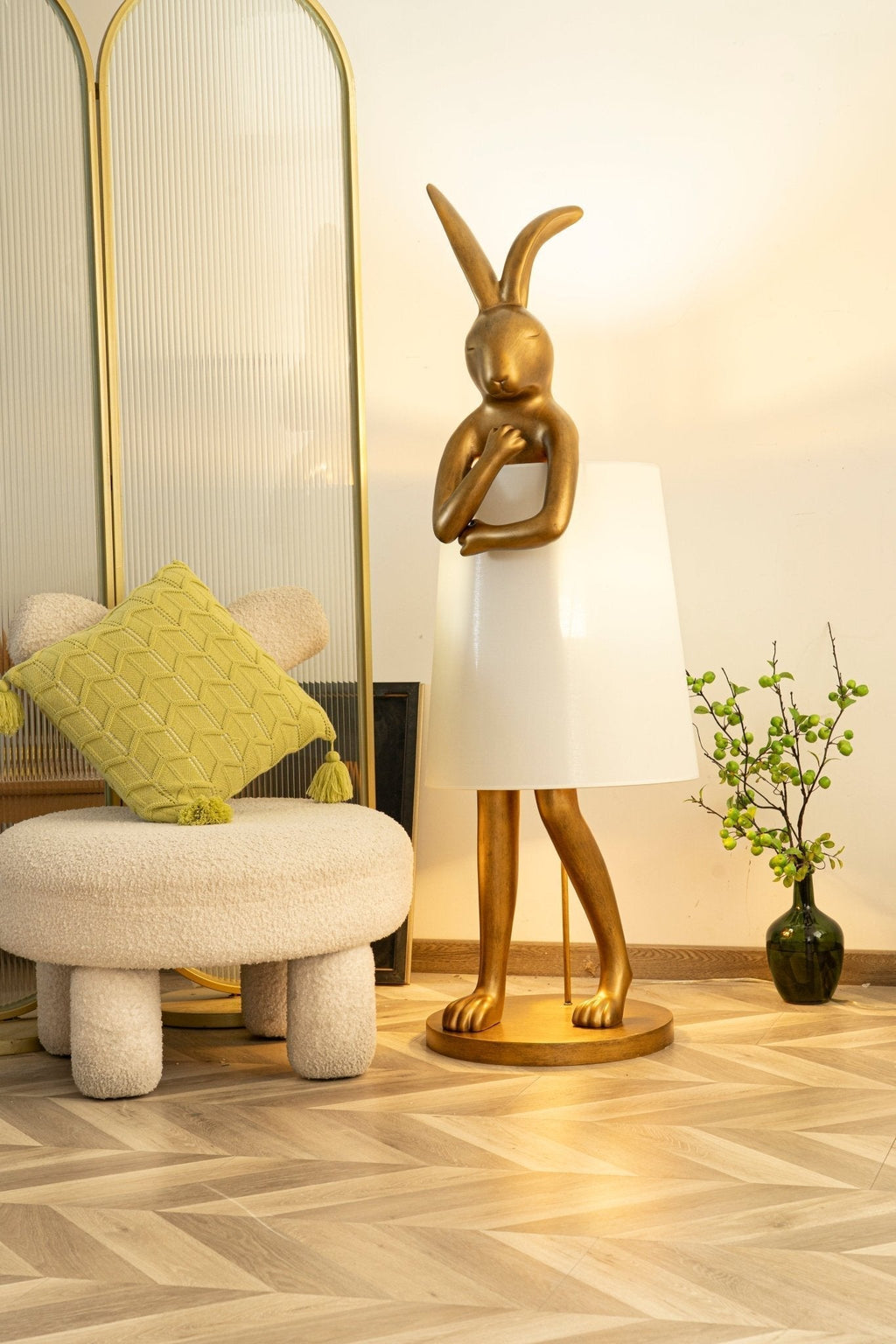 Hare Silhouette Table Lamp by Tavilume - crystal medium table lamp, view 14