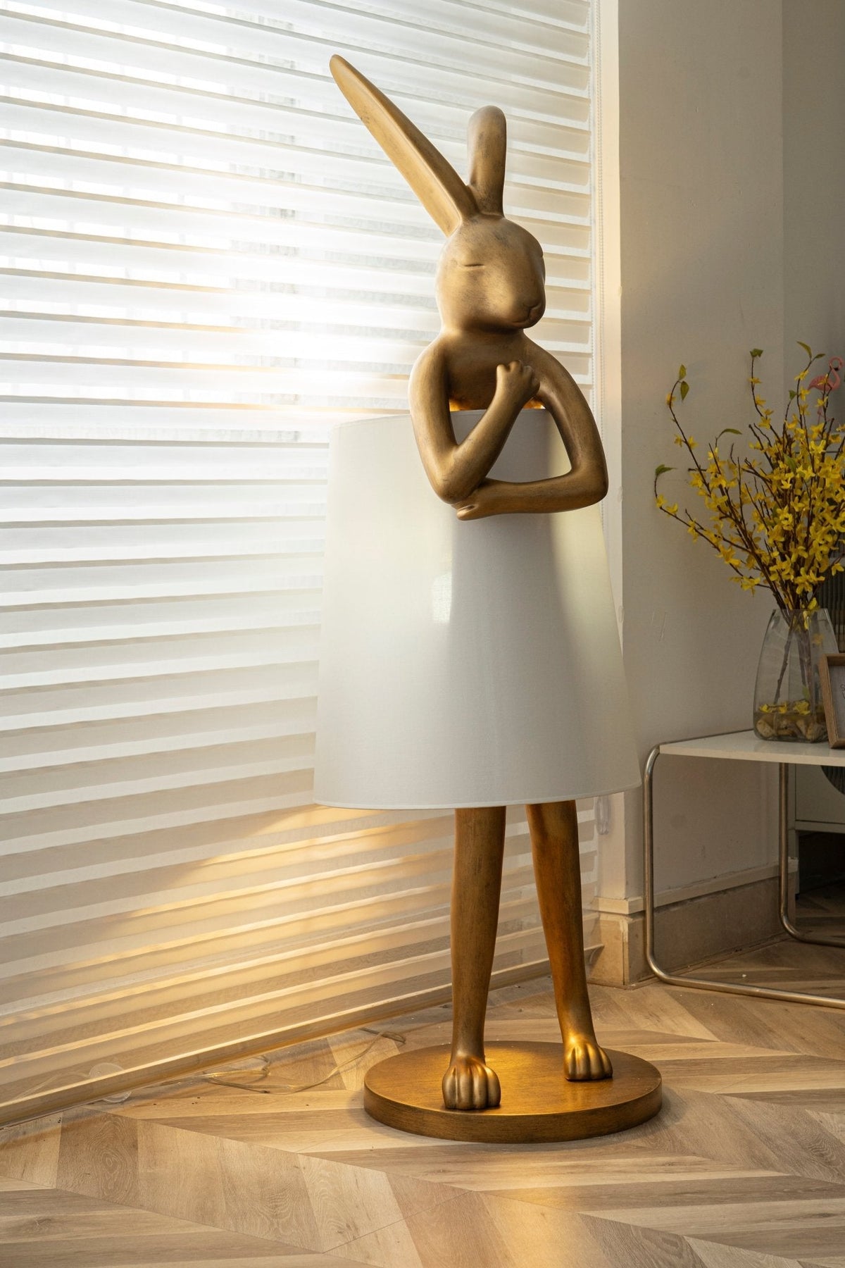 Hare Silhouette Table Lamp by Tavilume - crystal medium table lamp, view 9