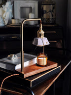 Harnik Retro Table Lamp by Tavilume - wood small table lamp, view 2